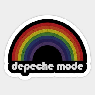 Depeche Mode - Rainbow Vintage Sticker